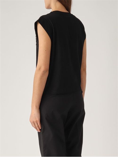 T-shirt con applicazione di pizzo TWINSET | TP2073/00006